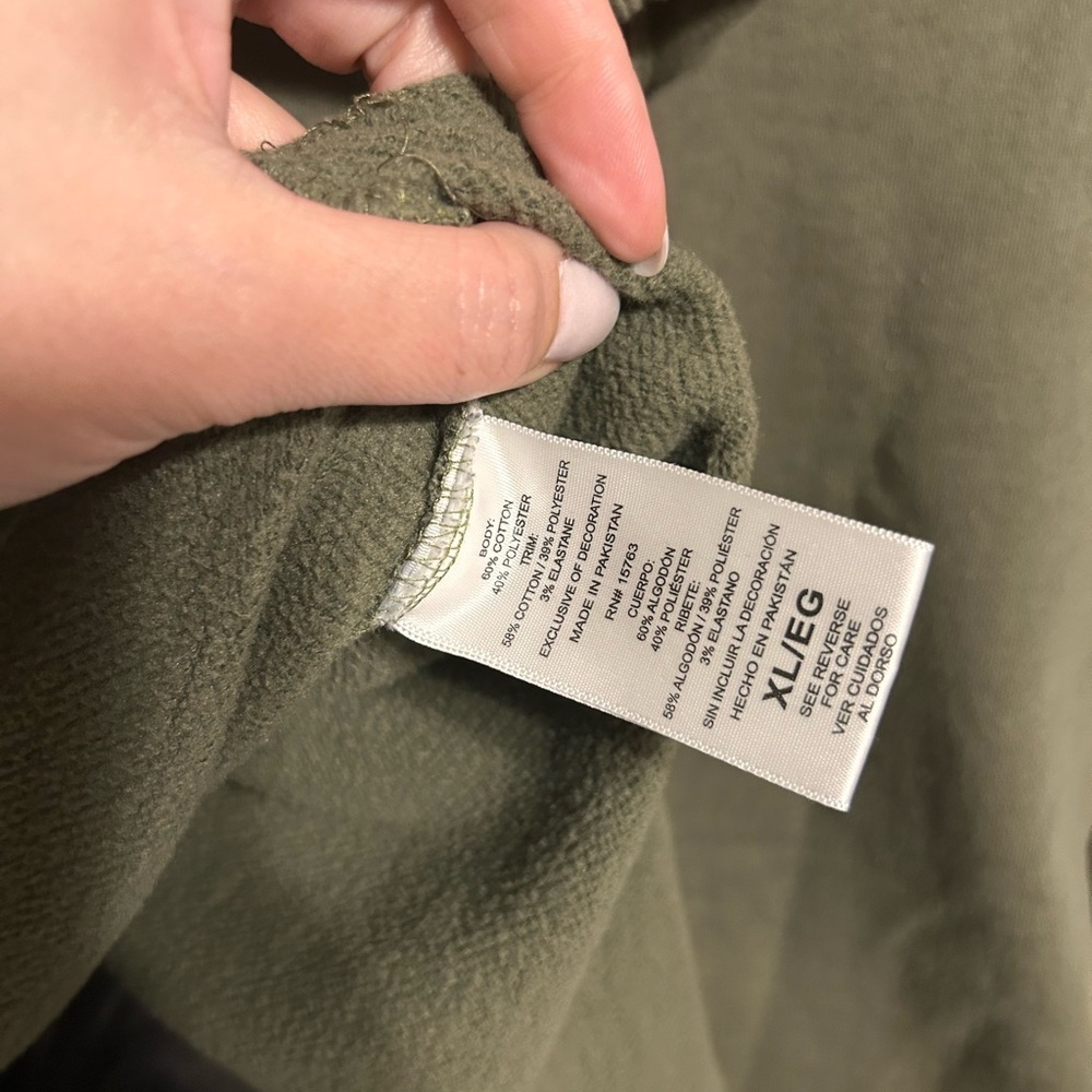 Women’s Champion Olive Green Hoodie - Picture 6 of 7